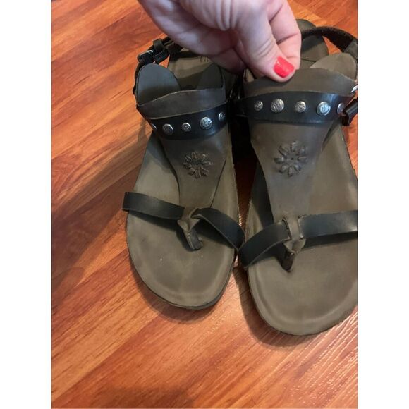 OTBT Maverick Platform Leather T strap Thong Slingback size 9. - Picture 2 of 15